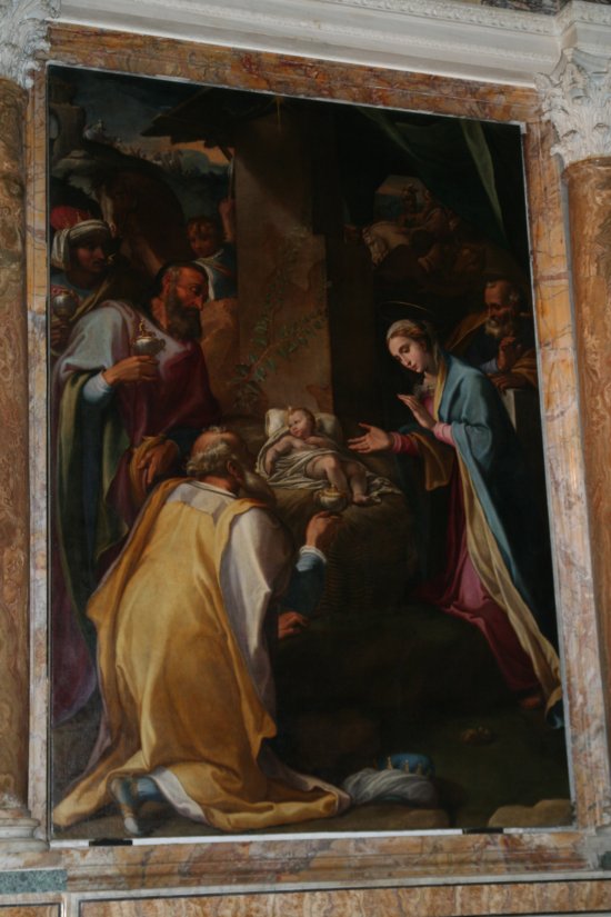 Le opere d'arte della chiesa nuova, per presentare i misteri di ... Quadro sacra famiglia argento 5 teli