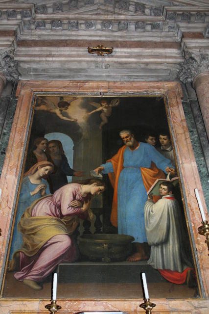 Santa Prisca all'Aventino, Battesimo di Santa Prisca, del Passignano