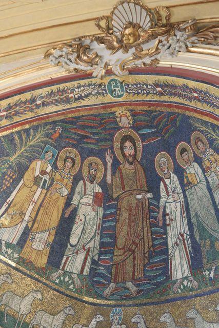Santa Cecilia in Trastevere: mosaico absidale di Pasquale I