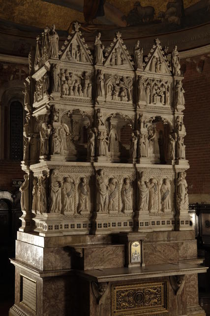 L'arca di Agostino in S. Pietro in Ciel d'oro a Pavia, visione d'insieme