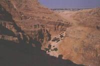Panorama di wadi Qelt verso Gerico