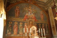 L'affresco celebrativo del Concordato di Worms, nella Cappella della Fiducia (Pontificio Seminario Romano Maggiore)