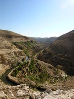 Wadi Qelt con l'antico acquedotto
