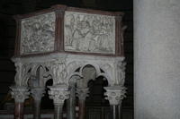 Pulpito di Nicola Pisano (1260), nel Battistero: Adorazione dei Magi