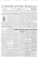 Il numero dell'Osservatore romano del 5/6 giugno 1944, il giorno dopo la liberazione