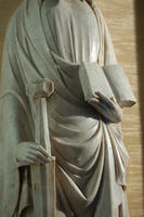 Statua di San Paolo nel Museo di Santa Croce in Gerusalemme a Roma