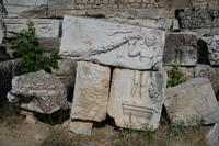 Antiochia di Pisidia, oggi Yalvaç: resti archeologici a fianco della porta della città