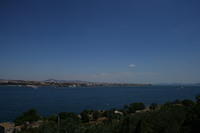 Panorama dal Palazzo di Topkapı verso Kadiköy-Calcedonia (clicca sull'immagine per una presentazione del concilio di Calcedonia)