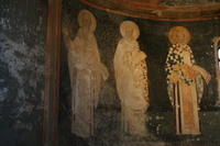 San Salvatore in Chora, Parekklesion, da destra S. Giovanni Crisostomo, S. Atanasio e, forse, S. Nicola