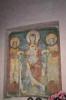 Santa Pudenziana, Oratorio Mariano: le SS. Prassede e Pudenziana offrono le loro corone alla Vergine
