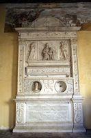 San Gregorio al Celio, quadriportico: monumento funebre dei fratelli Bonsi (1498-1500)