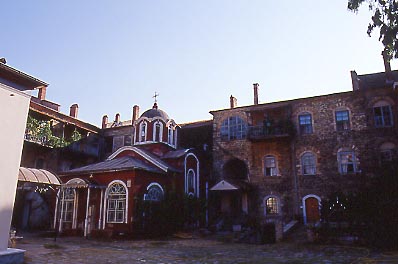 La cappella della Panaghìa Portaìtissa, nel monastero di Ivìron