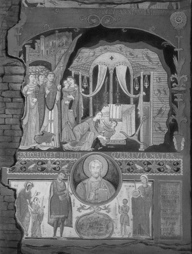 Un miracolo della legenda di S.Clemente dipinto intorno al 1080