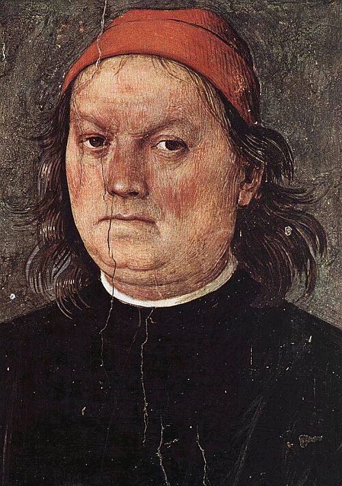 Autoritratto del Perugino, nel Collegio del Cambio