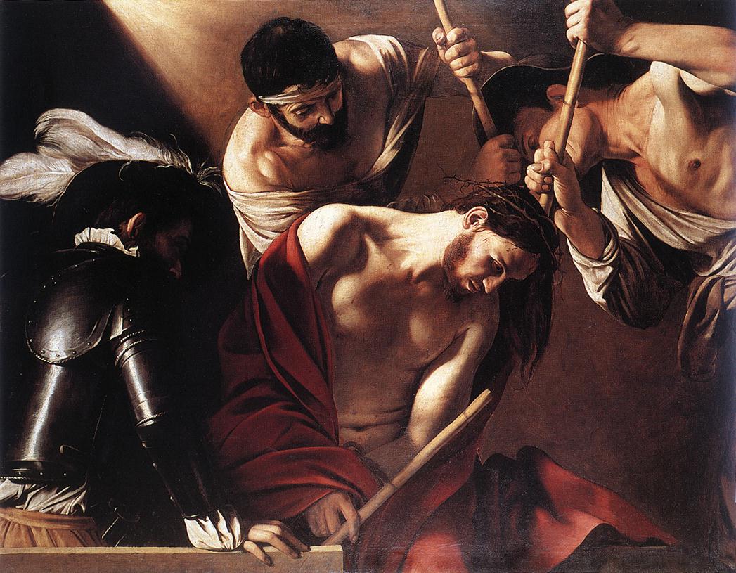 Caravaggio, L'incoronazione di spine Caravaggio, L'incoronazione di spine