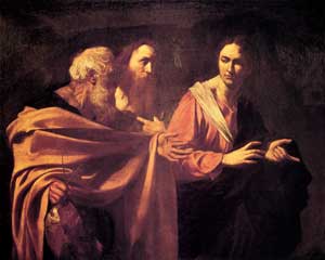 Caravaggio Vocazione dei santi Andrea e Pietro