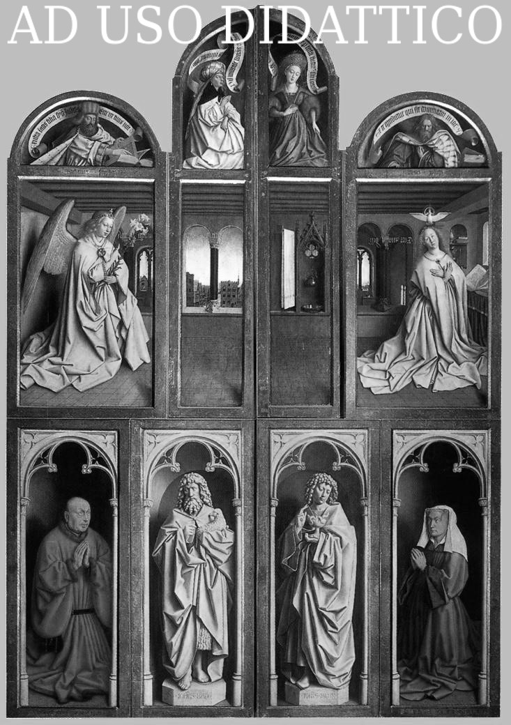 La pala di Gand di Jan e Hubert Van Eyck La pala di Gand di Jan e Hubert Van Eyck