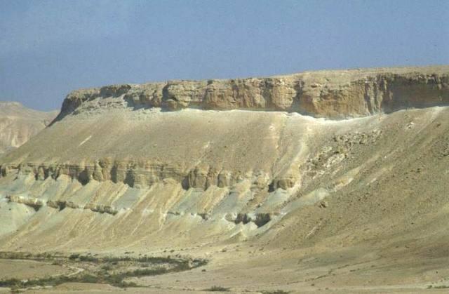 Dal kibbutz di Sde Boqer, si intravedono le alture che circondano Ein Avdat