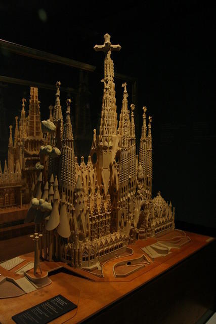 Modellino della Sagrada Família di Antoni Gaudí
