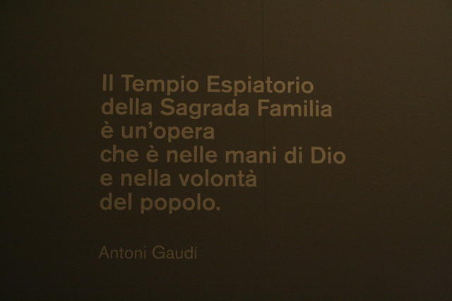 Antoni Gaudí: Il Tempio Espiatorio della Sagrada Familia è un'opera che è nelle mani di Dio e nella volontà del popolo.