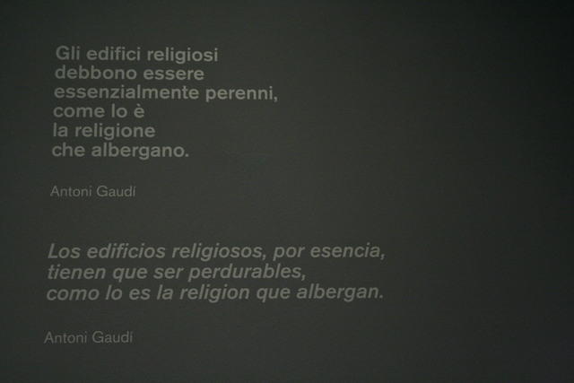 Antoni Gaudí: Gli edifici religiosi debbono essere essenzialmente perenni, come lo è la religione che essi albergano.