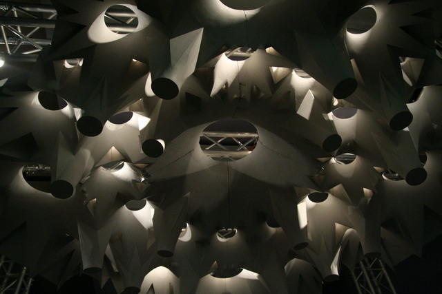Modellino della volta della Sagrada Família di Antoni Gaudí