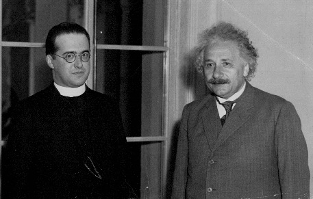Georges Édouard Lemaître con Albert Einstein