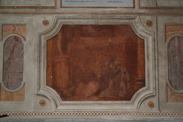 Martirio di Santa Prisca (del Fontebuoni, XVII sec.)