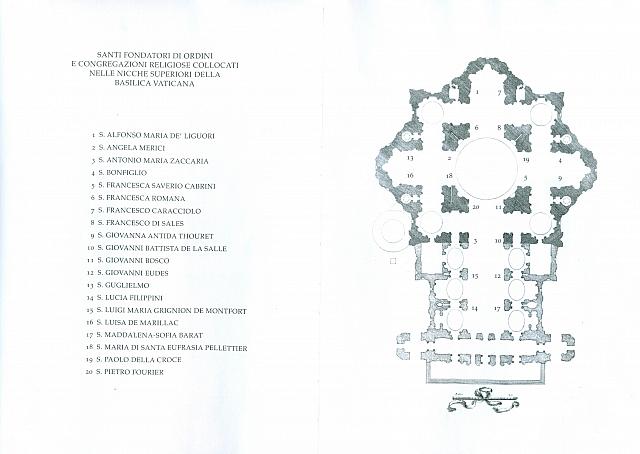 san pietro fondatori nicchie superiori