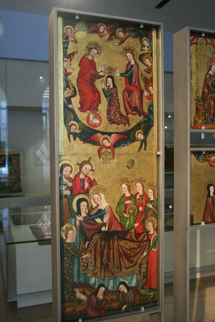 Norimberga/Nürnberg, Germanischen Nationalmuseum, Tavola da una pala d'altare (ca. 1360/1370) della chiesa del convento delle clarisse di Norimberga