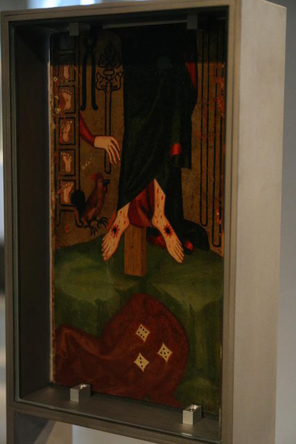 Norimberga/Nürnberg, Germanischen Nationalmuseum, Tavola da una pala d'altare (ca. 1360/1370) della chiesa del convento delle clarisse di Norimberga