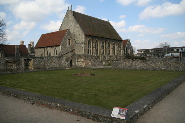 Canterbury: i resti di St. Augustine Abbey dopo la distruzione di Enrico VIII