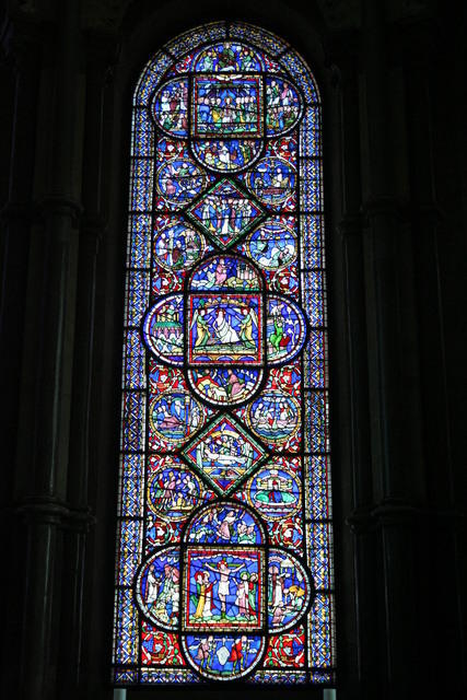 Canterbury, Cattedrale, il luogo presunto della tomba di Thomas Becket, poi devastata da Enrico VIII
