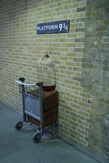 King's Cross Station, il binario 9 e ¾, il binario di Harry Potter