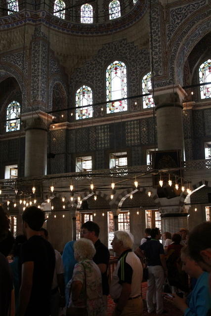 Moschea Blu, interni, Istanbul. Foto di Paolo Cerino
