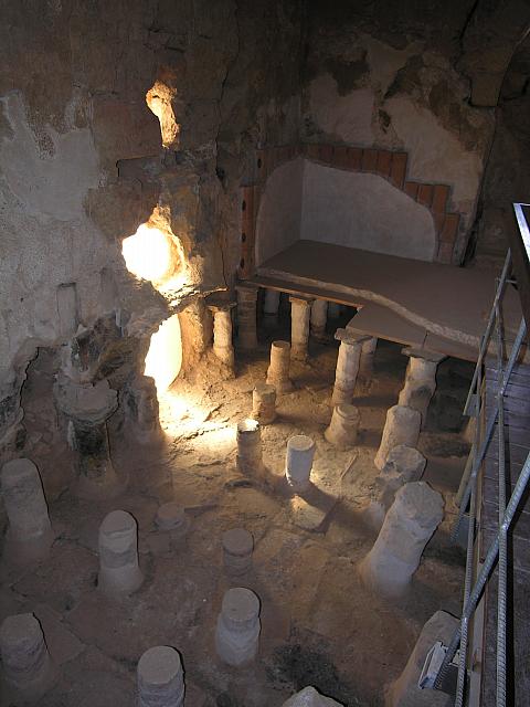 Masada: il calidarium delle terme erodiane