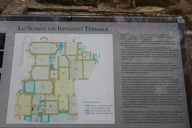 Pannello esplicativo del sito archeologico di Capo di Bove