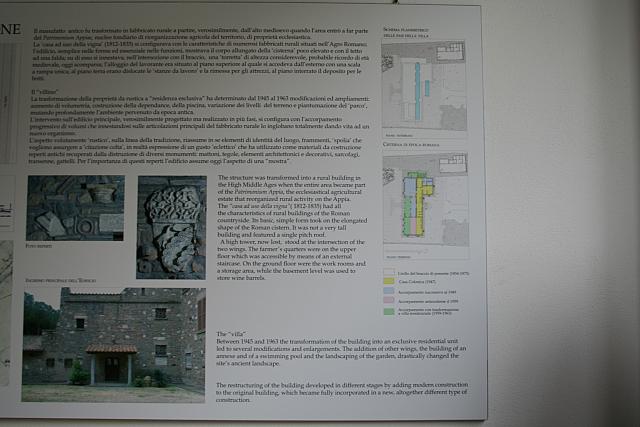 Pannello esplicativo del sito archeologico di Capo di Bove