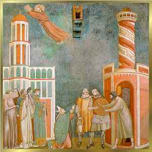 Francesco appare e libera Pietro d'Alife, accusato d'eresia
