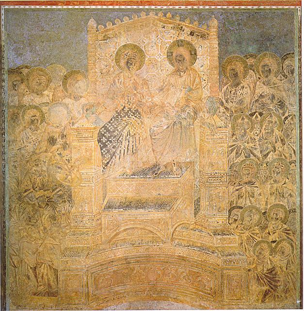 Cimabue, Abside, L'incoronazione di Maria