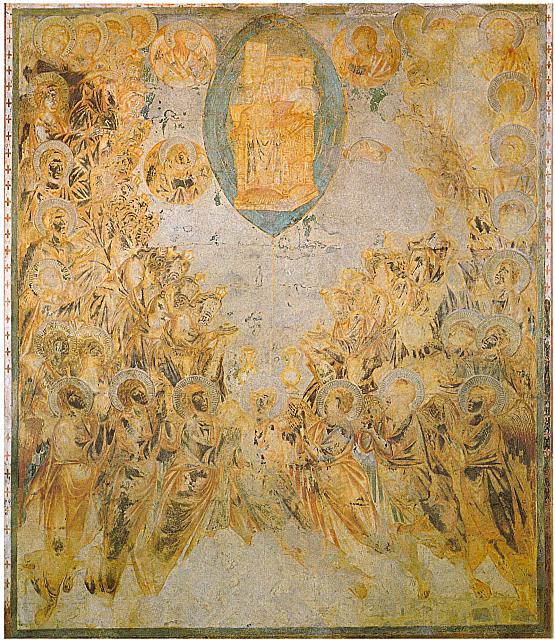 Cimabue, transetto sinistro, L'agnello in trono