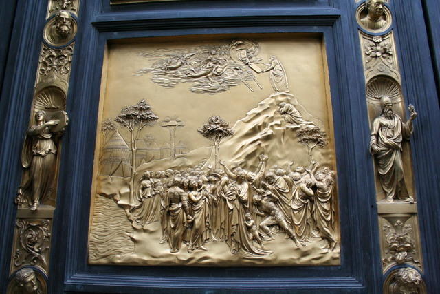 Ghiberti, Porta del Paradiso: 7/ Storie di Mosè