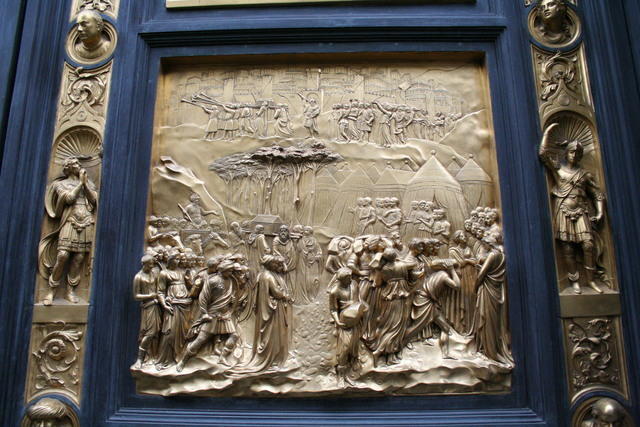 Ghiberti, Porta del Paradiso: 8/ Storie di Giosuè