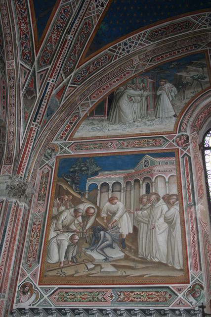 San Miniato, Spinello Aretino, Storie di San Benedetto, 7 e 13