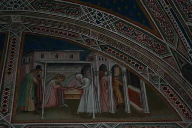 San Miniato, Spinello Aretino, Storie di San Benedetto, 2