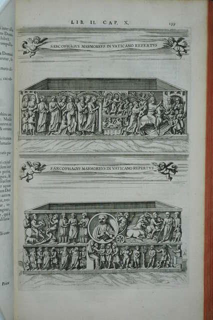 Sarcofagi paleocristiani dal volume Roma subterranea di Antonio Bosio (1659)