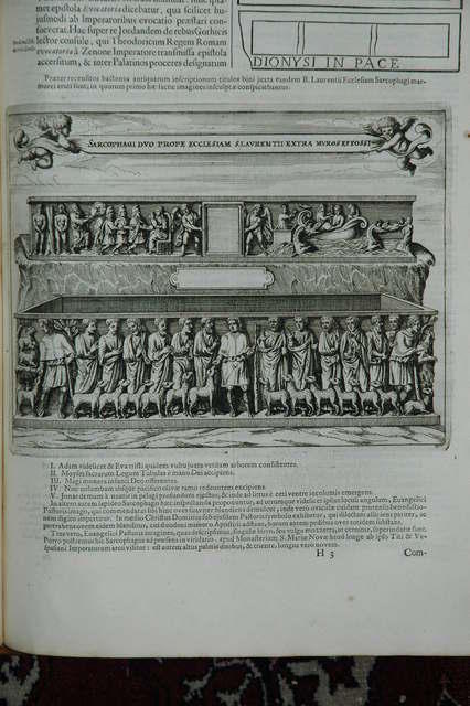 Sarcofagi paleocristiani dal volume Roma subterranea di Antonio Bosio (1659)