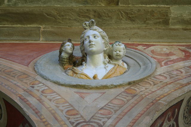 Certosa del Galluzzo, chiostro grande, Eva di Giovanni della Robbia e aiuti (1523)