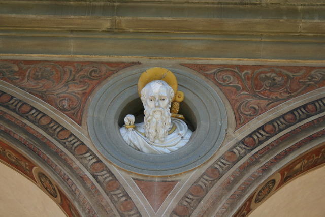 Certosa del Galluzzo, chiostro grande, San Paolo, di Giovanni della Robbia e aiuti (1523)