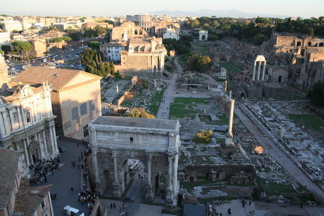 La Via Sacra, prima dell'ultimo tratto di ascesa al Campidoglio